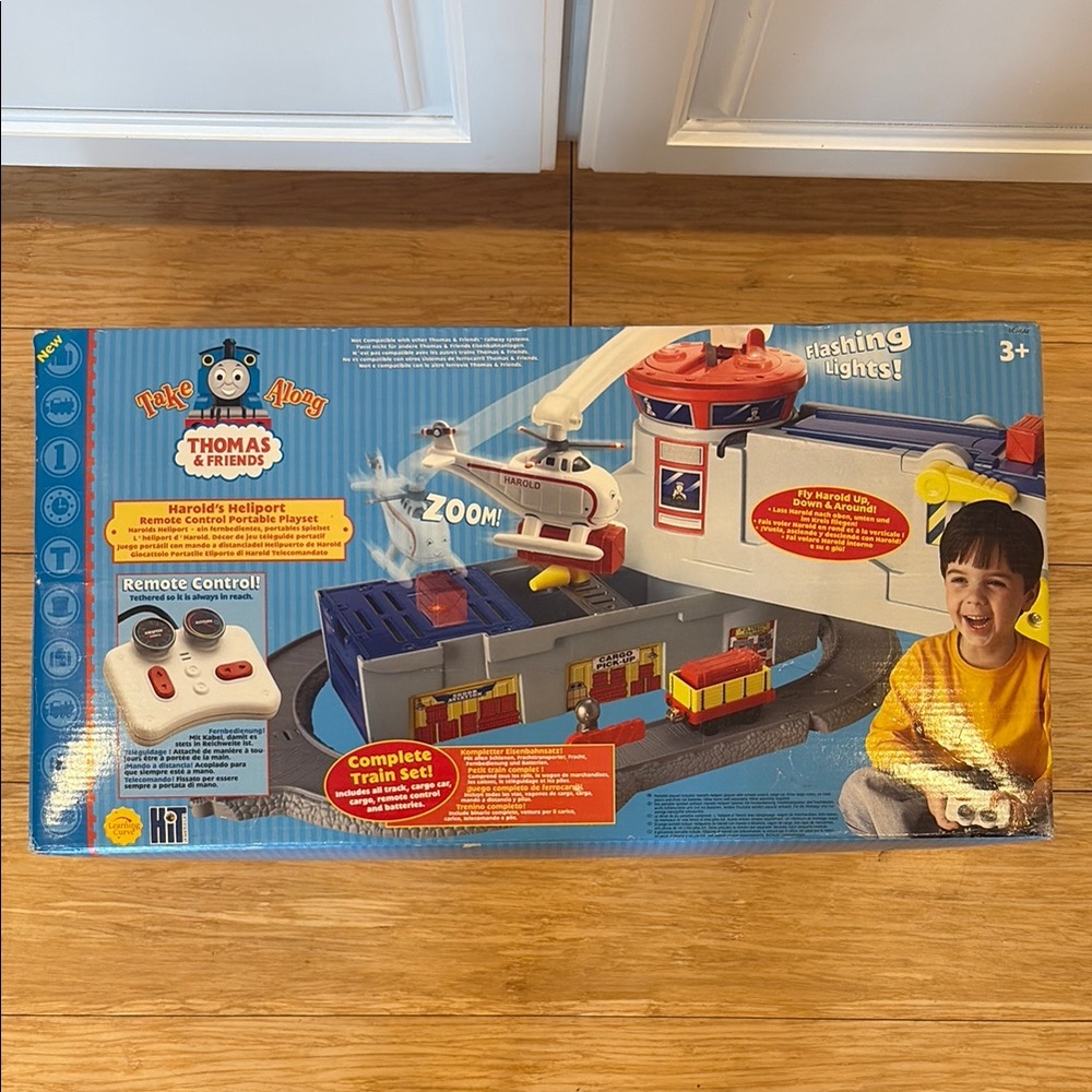 Take Along Thomas & Friends Harolds Helicopter Remote Control Portable Playset